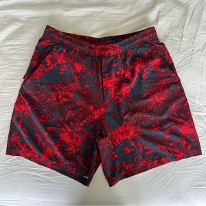 Lululemon | Men’s Shorts Pace Breaker Unlined Stretchy | Red Gray